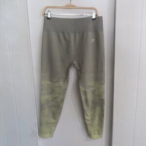 Gymshark Women’s Adapt Ombre Seamless Leggings Size XXL Olive Green Workout Gym